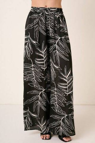 Mittoshop Printed Wide Leg Pants - 1985 the VAULT Boutique