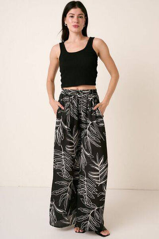 Mittoshop Printed Wide Leg Pants - 1985 the VAULT Boutique