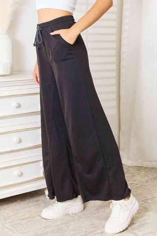 Basic Bae Wide Leg Pocketed Pants - 1985 the VAULT Boutique