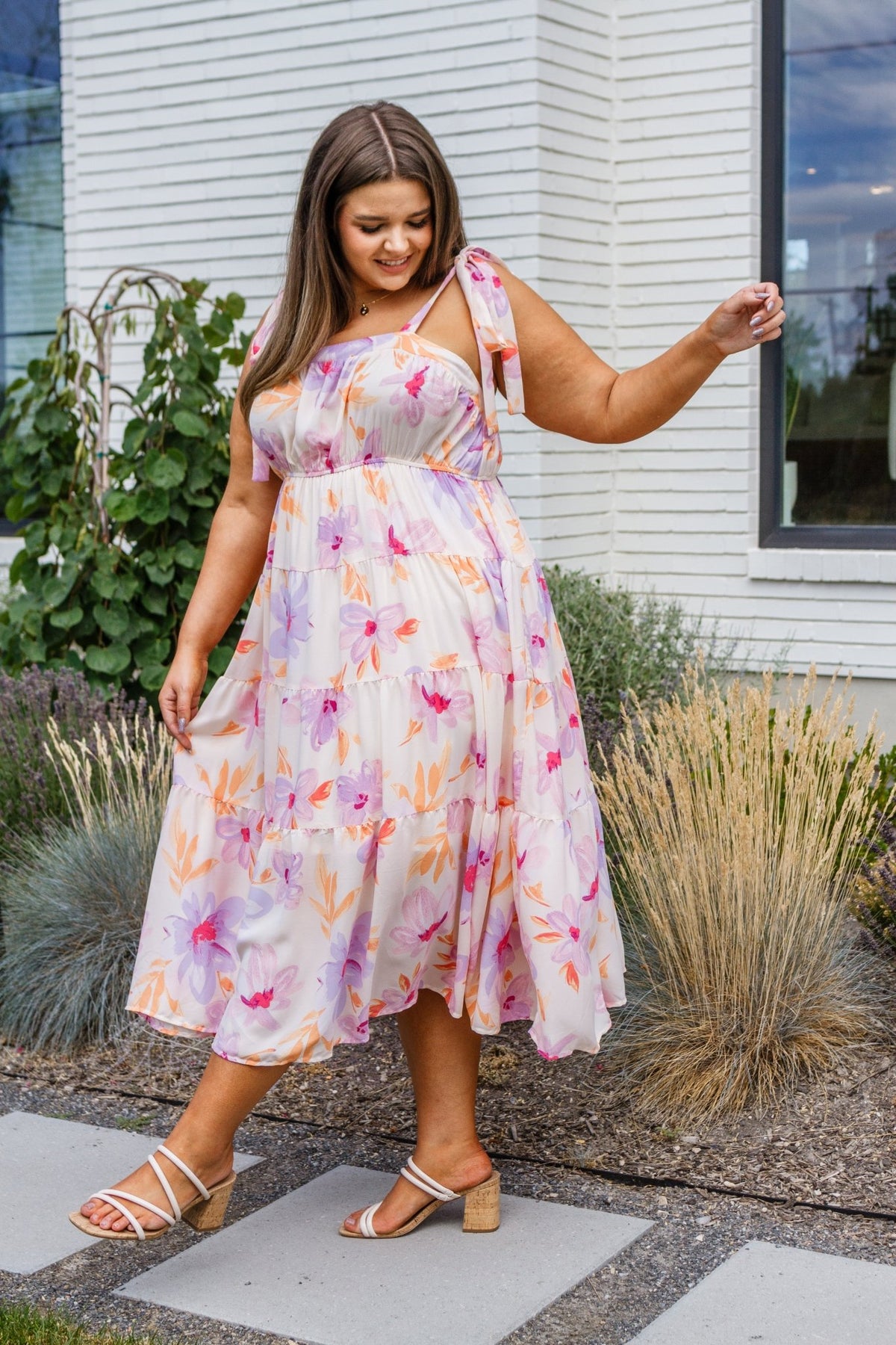 Pastel Petals Floral Midi Dress - Happily Ever Atchison Shop Co.