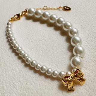 Dangle Bow Pearl Bracelet - 1985 the VAULT Boutique