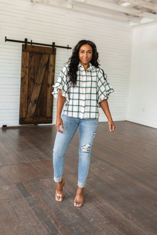 Perfect Picnic Plaid Top - Happily Ever Atchison Shop Co.