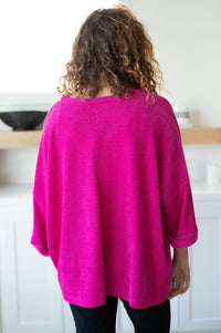 Pink Thoughts Chenille Blouse - Happily Ever Atchison Shop Co.