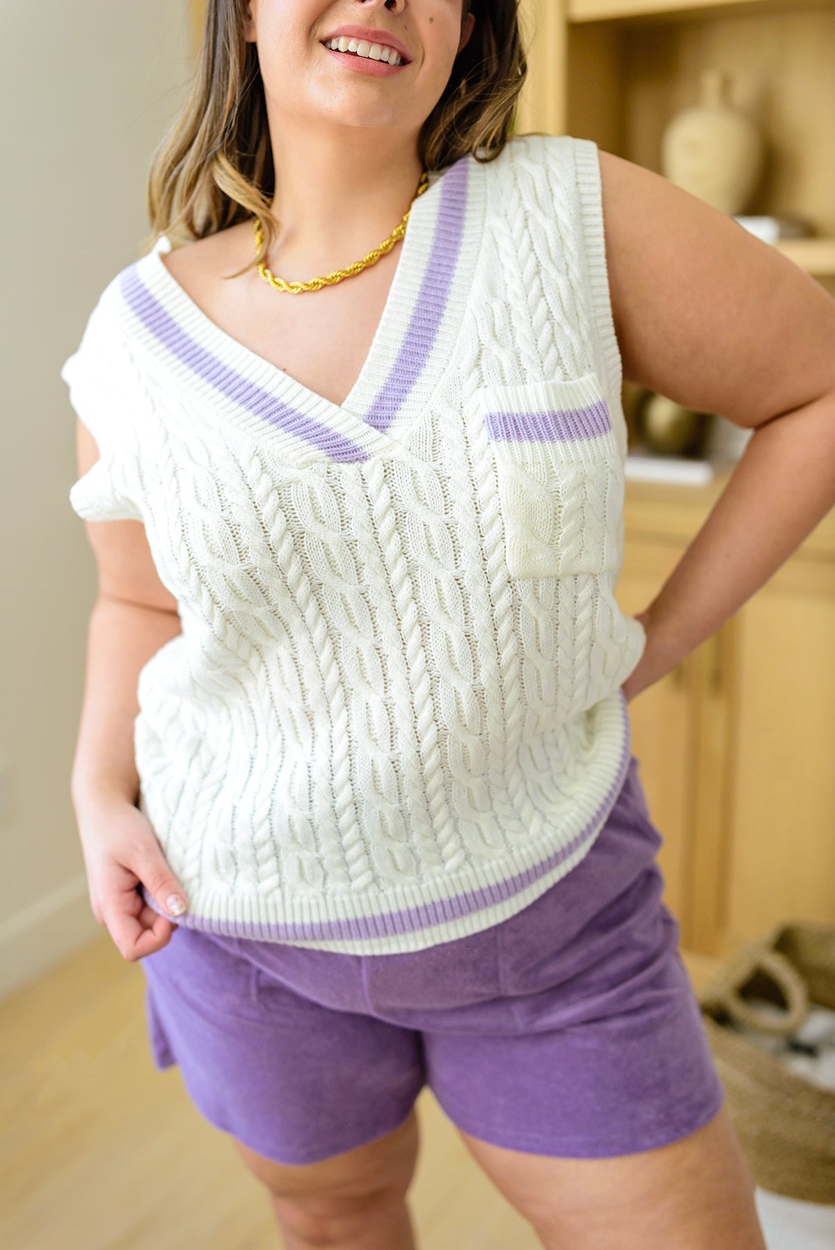 Power Girl Sweater Vest - Happily Ever Atchison Shop Co.