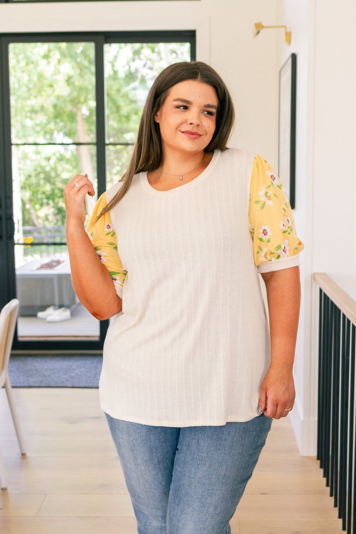 Primrose on Puff Sleeves Top - Happily Ever Atchison Shop Co.