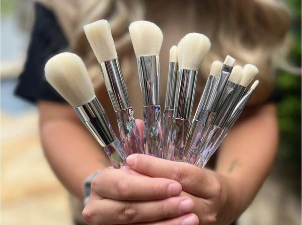 Pure Dagger Glam 10 - Piece Makeup Brush Set - Happily Ever Atchison Shop Co.