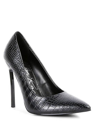 Urchin Croc High Stiletto Heel Pumps - 1985 the VAULT Boutique