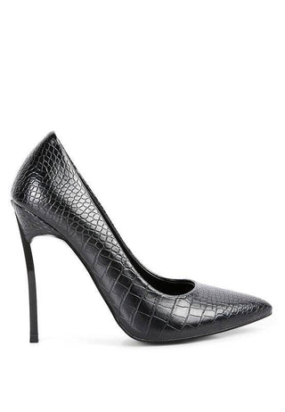 Urchin Croc High Stiletto Heel Pumps - 1985 the VAULT Boutique