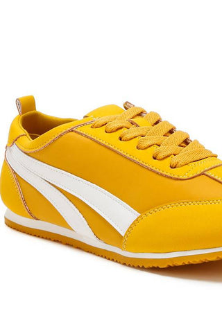 Montek Faux Leather Lace-Up Sneakers - 1985 the VAULT Boutique