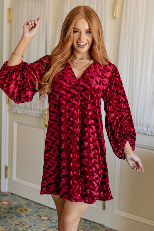 Regal Radiance V - Neck Velvet Dress - Happily Ever Atchison Shop Co.