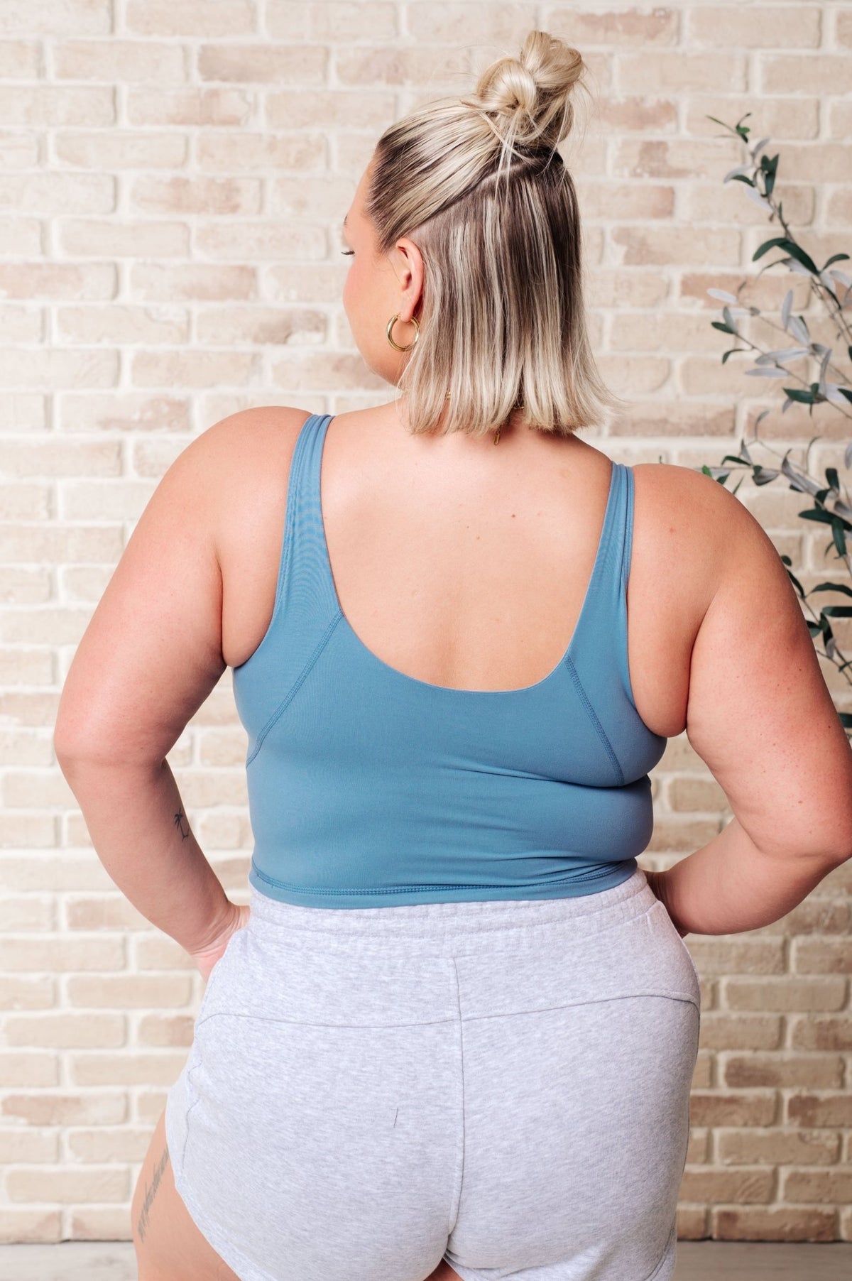 Rhythm and Rhyme Tank in Dusty Blue - Happily Ever Atchison Shop Co.