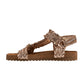 River Dance Woven Sandal in Champagne
