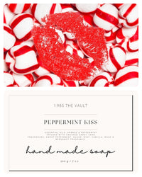 Peppermint Kiss Hand Made Soap w/Lufa & Wooden Dish - 1985 the VAULT Boutique