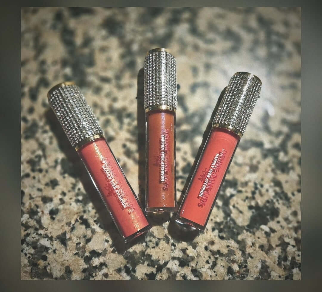 Rhinestone Drunk-Tank Lipgloss 3-Piece Set