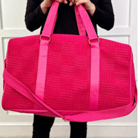 Wherever I Go Textured Duffle Bag - Happily Ever Atchison Shop Co.  