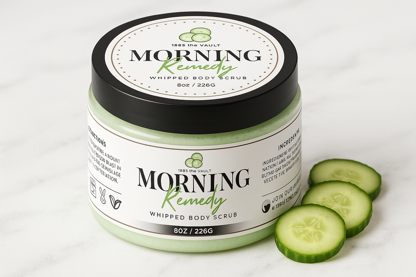 Morning Remedy – 8oz Whipped Body Scrub: Pre-Order (Ships Nov 20th)
