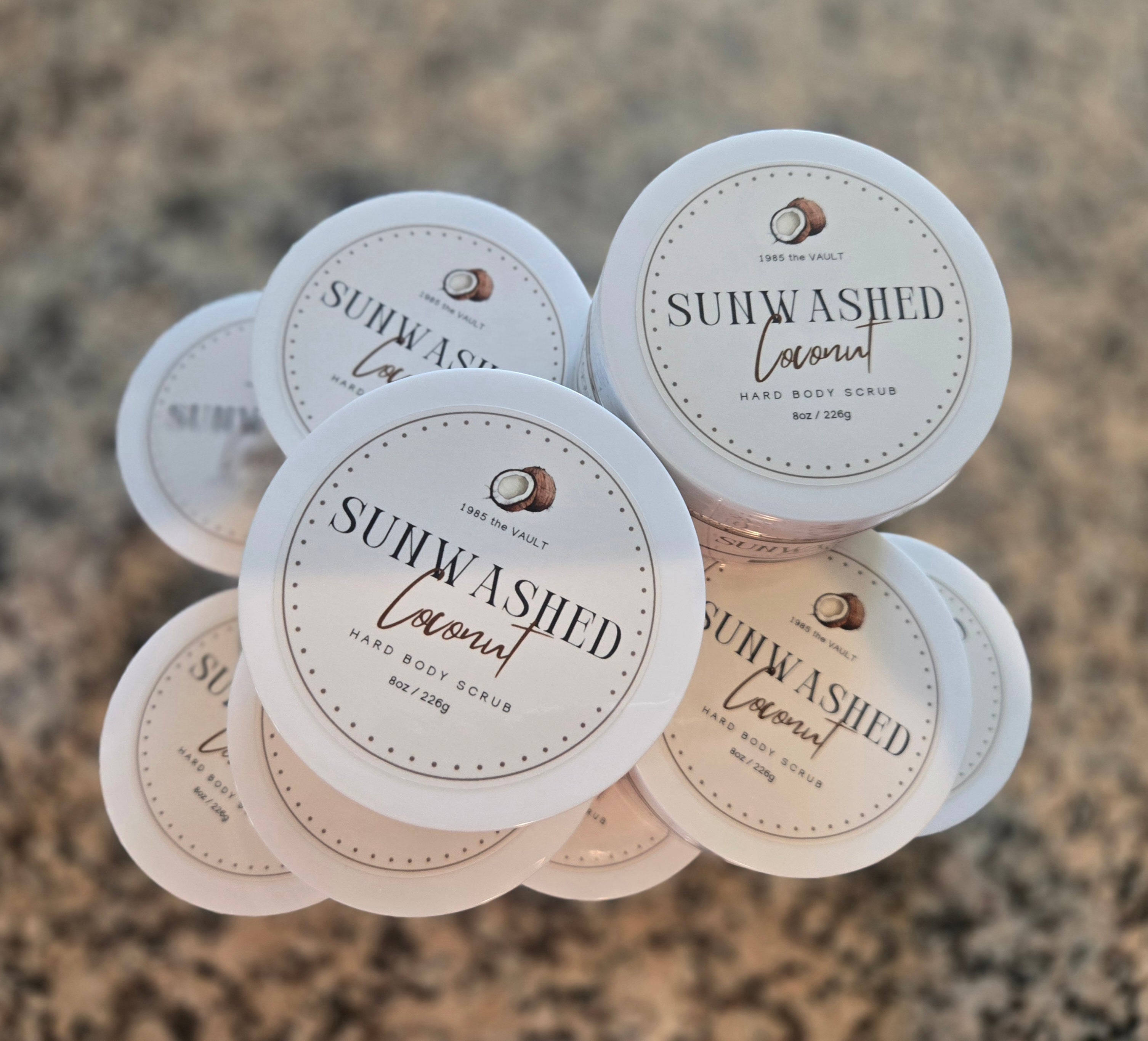 Sunwashed Coconut – 8oz Hard Body Scrub