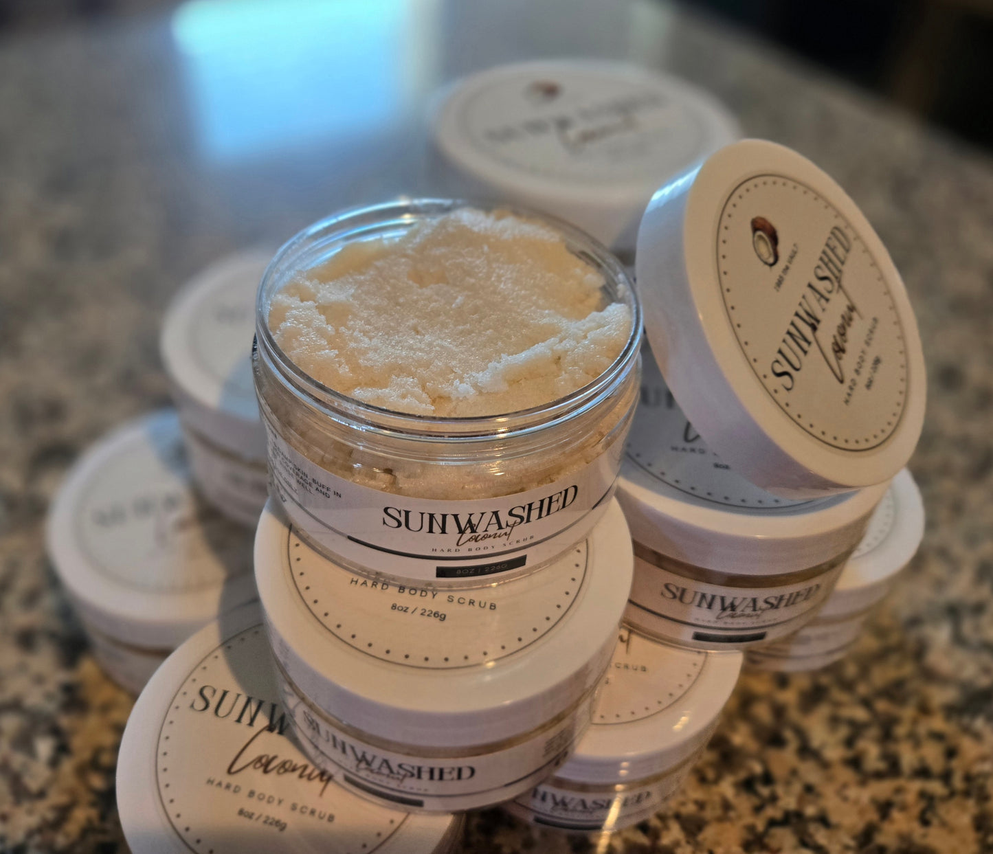 Sunwashed Coconut – 8oz Hard Body Scrub