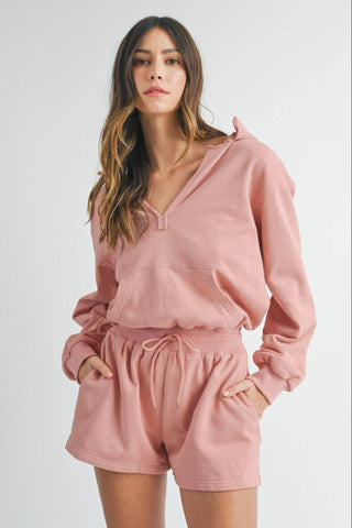 MABLE French Terry Hooded Romper - 1985 the VAULT Boutique