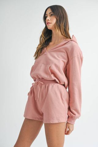 MABLE French Terry Hooded Romper - 1985 the VAULT Boutique