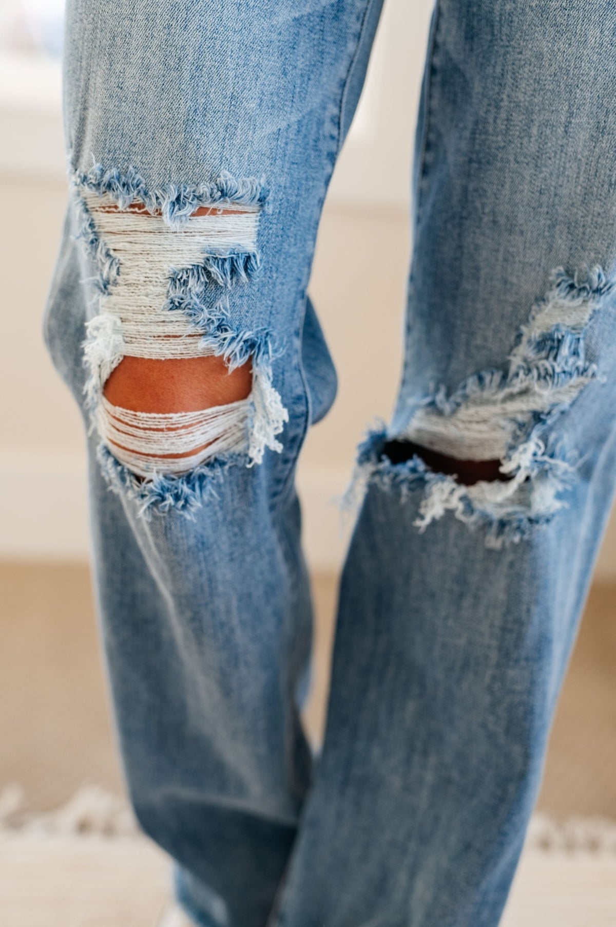 Rose High Rise 90's Straight Jeans in Light Wash - Happily Ever Atchison Shop Co.