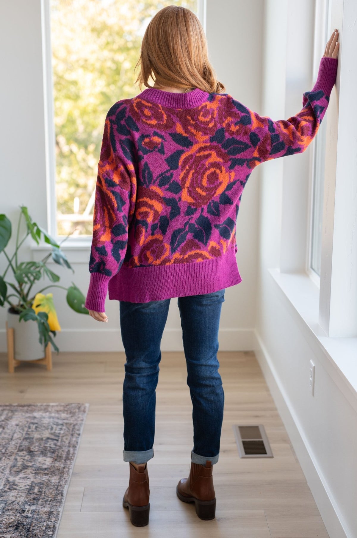 Rosie Posey Floral Sweater - Happily Ever Atchison Shop Co.