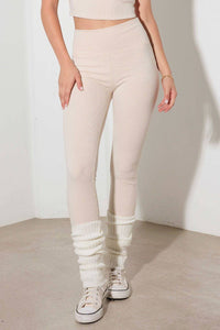 Le Lis Ribbed Crop Cami and High Waist Brushed Leggings Set - 1985 the VAULT Boutique