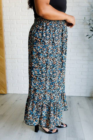 Flutter of Florals V-Neck Crop and Skirt Set - 1985 the VAULT Boutique