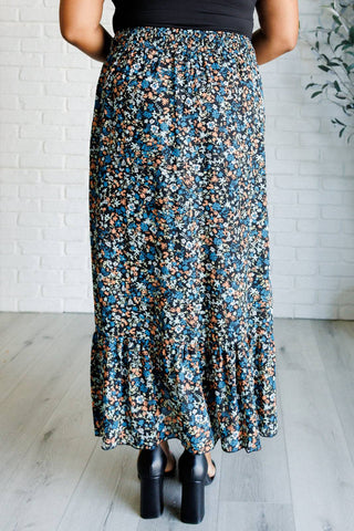 Flutter of Florals V-Neck Crop and Skirt Set - 1985 the VAULT Boutique