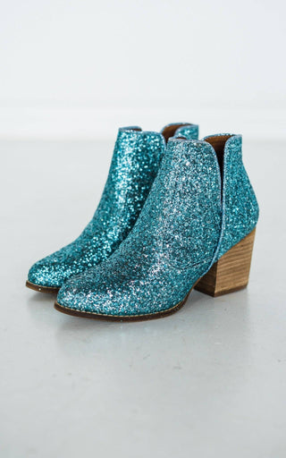 Fiera Booties in Blue - 1985 the VAULT Boutique