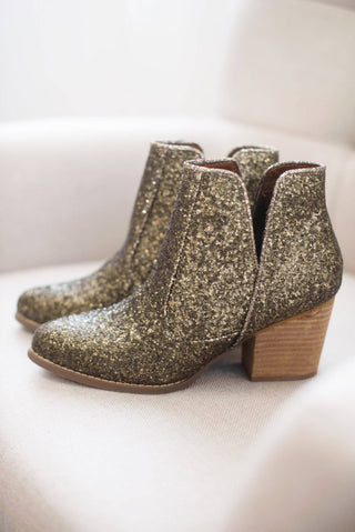 Fiera Booties in Bronze - 1985 the VAULT Boutique