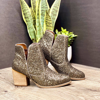 Fiera Booties in Bronze - 1985 the VAULT Boutique