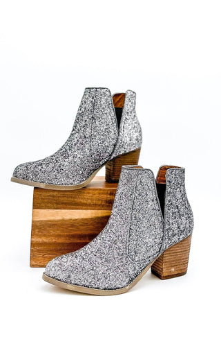 Fiera Booties in Pewter - 1985 the VAULT Boutique