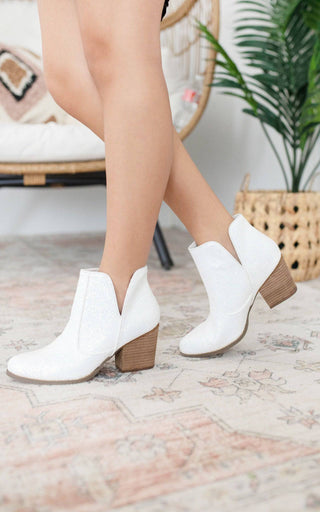 Fiera Booties in White - 1985 the VAULT Boutique