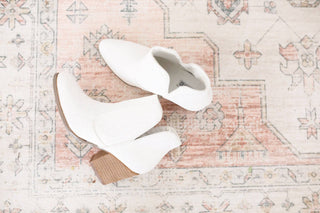 Fiera Booties in White - 1985 the VAULT Boutique