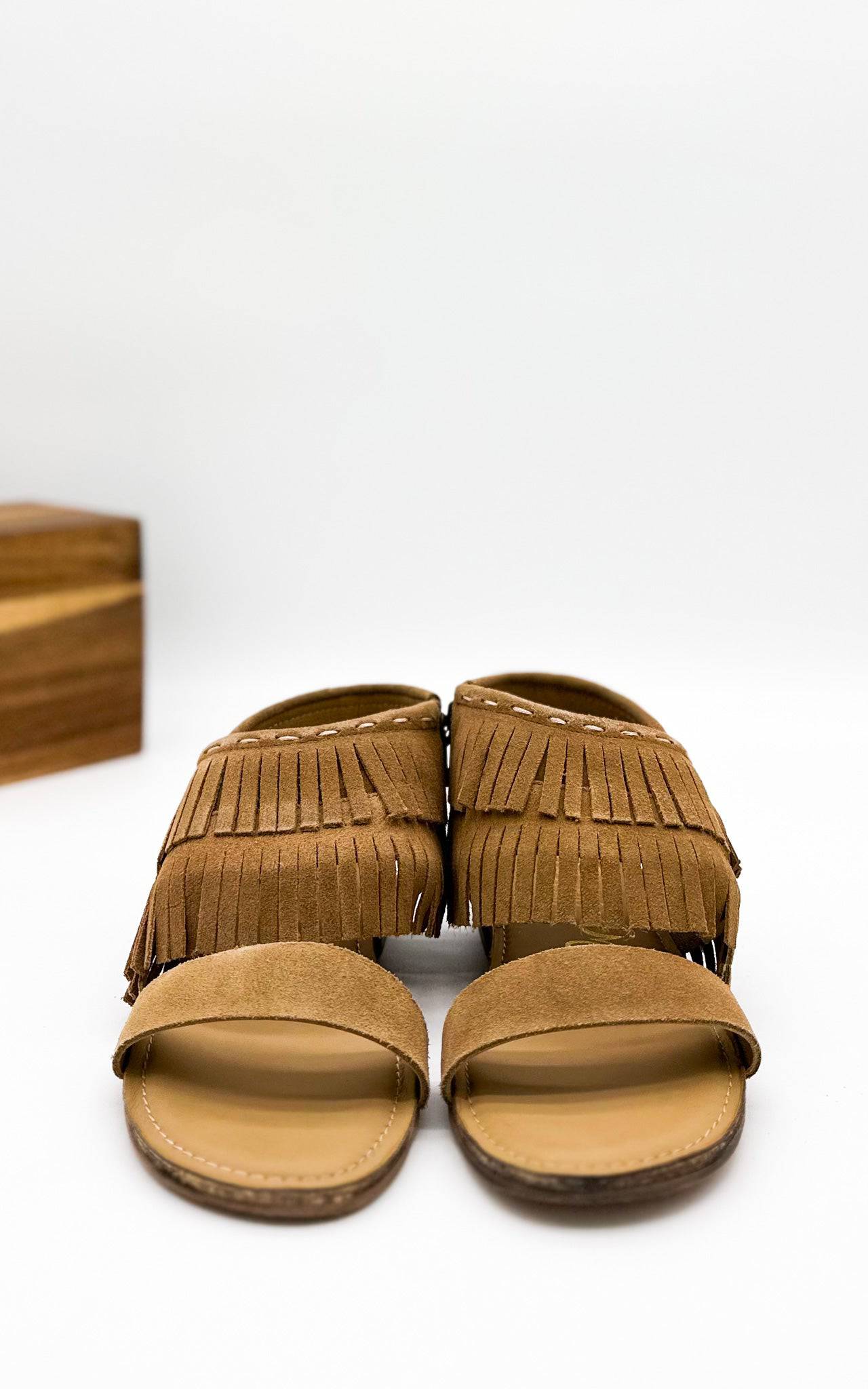 Fringe Star Sandal in Tan - 1985 the VAULT Boutique