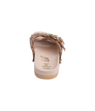 Intertwine Dual Woven Strap Slide in Champagne - 1985 the VAULT Boutique