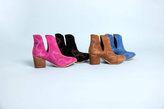 Journee Ankle Boots in Blue - 1985 the VAULT Boutique