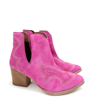 Journee Ankle Boots in Magenta - 1985 the VAULT Boutique