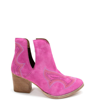 Journee Ankle Boots in Magenta - 1985 the VAULT Boutique