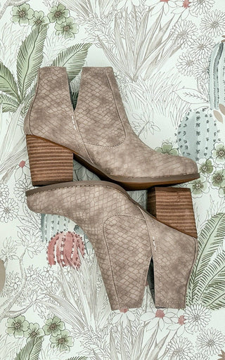 Tarim Bootie in Taupe - 1985 the VAULT Boutique