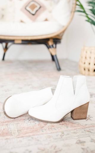 Tarim Bootie in White - 1985 the VAULT Boutique