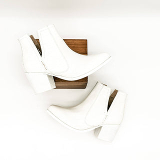 Tarim Bootie in White Croc - 1985 the VAULT Boutique