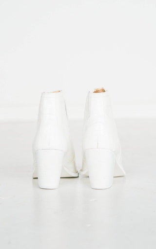 Tarim Bootie in White Croc - 1985 the VAULT Boutique