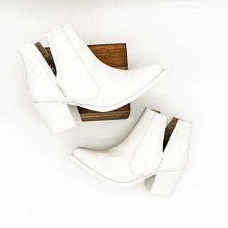 Tarim Bootie in White Croc - 1985 the VAULT Boutique