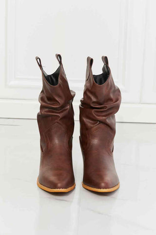 MMShoes Better in Texas Scrunch Cowboy Boots in Brown - 1985 the VAULT Boutique