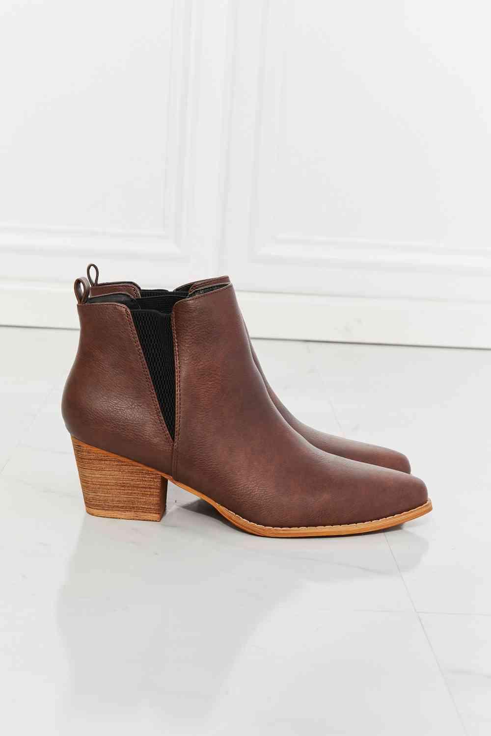 MMShoes Back At It Point Toe Bootie in Chocolate - 1985 the VAULT Boutique