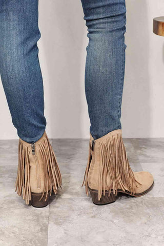 Legend Women's Fringe Cowboy Western Ankle Boots - 1985 the VAULT Boutique