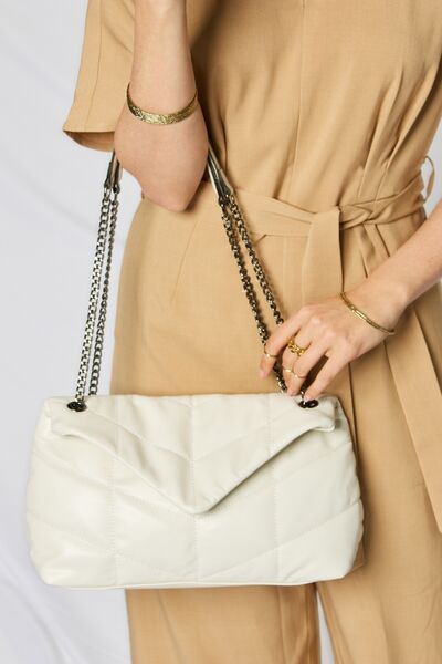 SHOMICO PU Leather Chain Handbag - Happily Ever Atchison Shop Co.