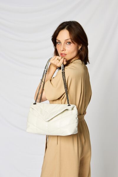 SHOMICO PU Leather Chain Handbag - Happily Ever Atchison Shop Co.